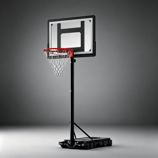 Adjustable Kids Basketball Hoop, 5.5–7.5 FT Height, 33 Inch Shatterproof Backboard