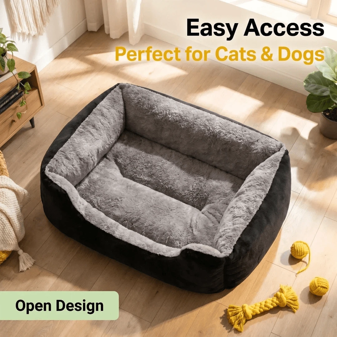 Waterproof Orthopedic Dog Couch Bed – Removable Washable Cover, Non-Skid Bottom