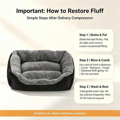 Waterproof Orthopedic Dog Couch Bed – Removable Washable Cover, Non-Skid Bottom