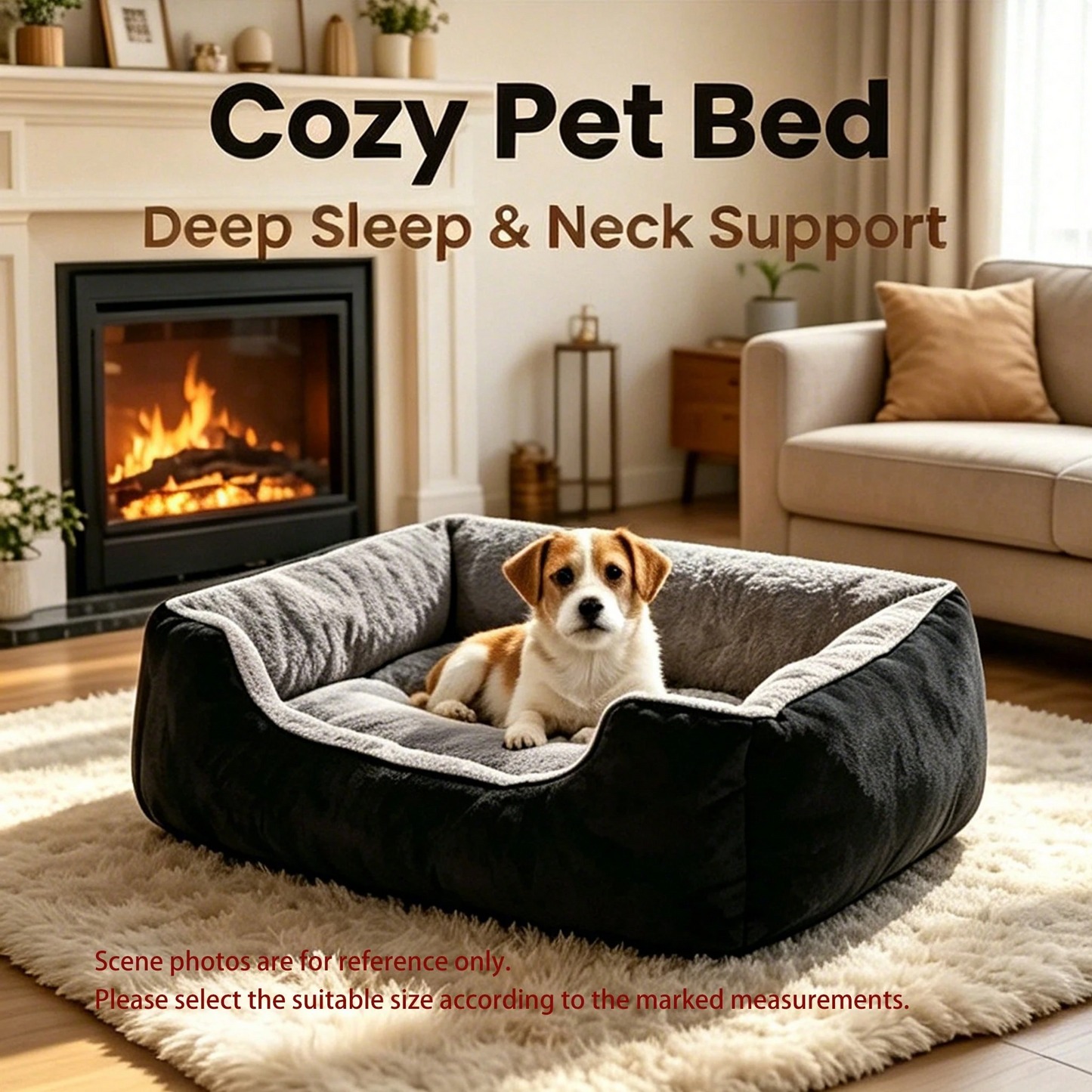 Waterproof Orthopedic Dog Couch Bed – Removable Washable Cover, Non-Skid Bottom