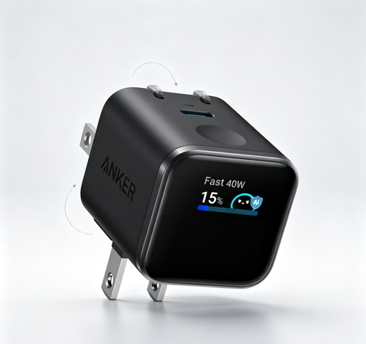 Smart Display Charger, Anker Nano USB C Charger Block, 45W Max GaN Phone Charger,180° Foldable Plug