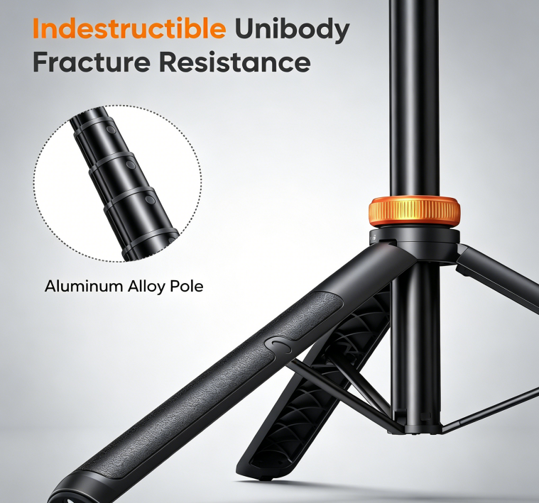 62" Phone Tripod, Tripod for iPhone & Selfie Stick with Remote, Extendable Cell Phone Stand & Ultimate Phone Holder