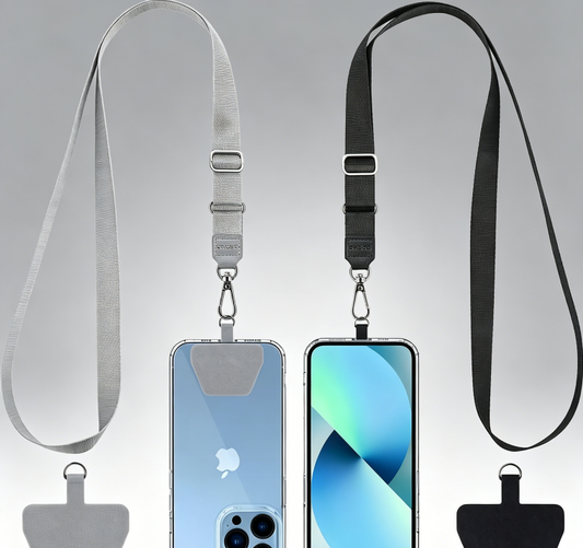 Phone Lanyard 2 Pack-2× Adjustable Neck Strap,2× Phone Patches,Universal Cell Phone Multifuctional Patch Lanyards Compatible