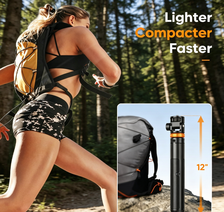 62" Phone Tripod, Tripod for iPhone & Selfie Stick with Remote, Extendable Cell Phone Stand & Ultimate Phone Holder